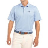 Te Arai - Albatross Striped PREP-FORMANCE Jersey Polo - Gulf Blue