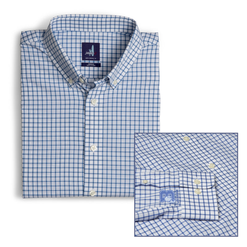 Brunswick Lacrosse Alumni Button Down Shirt - Pacific
