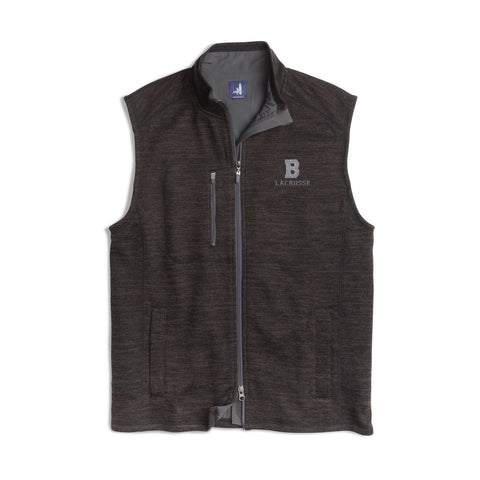 Brunswick Lacrosse - Tahoe 2-Way Zip Front Fleece Vest - Black