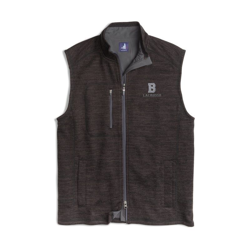 Brunswick Lacrosse - Tahoe 2-Way Zip Front Fleece Vest - Black