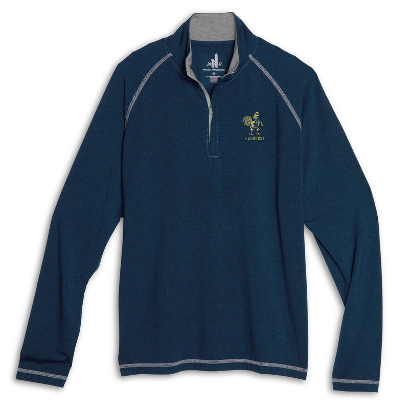 Trinity Lacrosse Collier Bamboo Blend 1/4 Zip Pullover - Twilight
