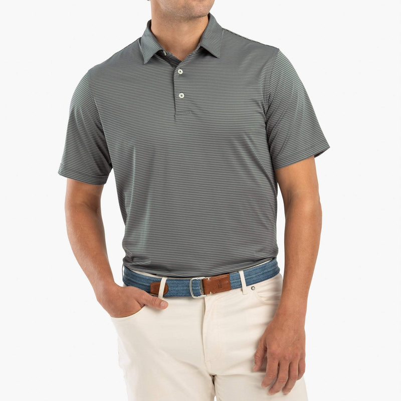 Albatross Striped PREP-FORMANCE Jersey Polo - Meteor