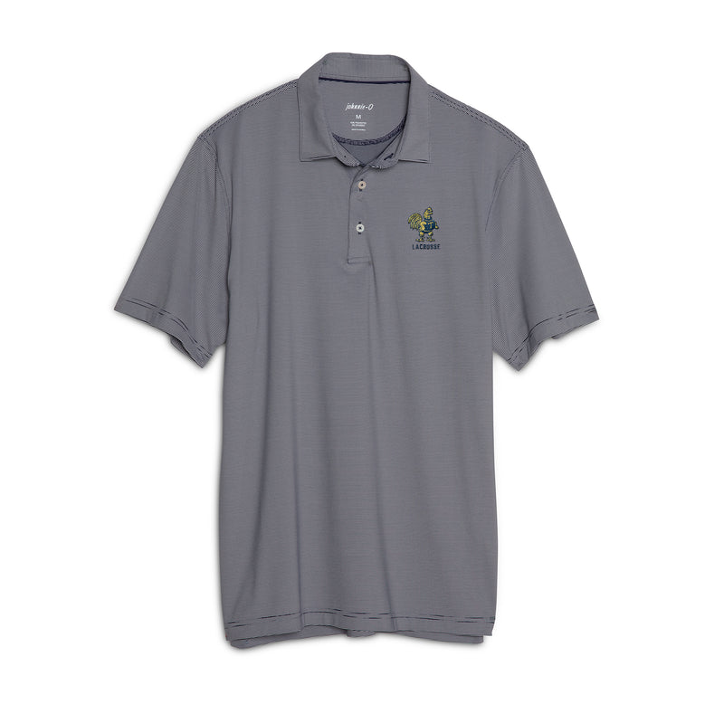 Trinity Lacrosse Lyndon Striped PREP-FORMANCE Jersey Polo - Twilight