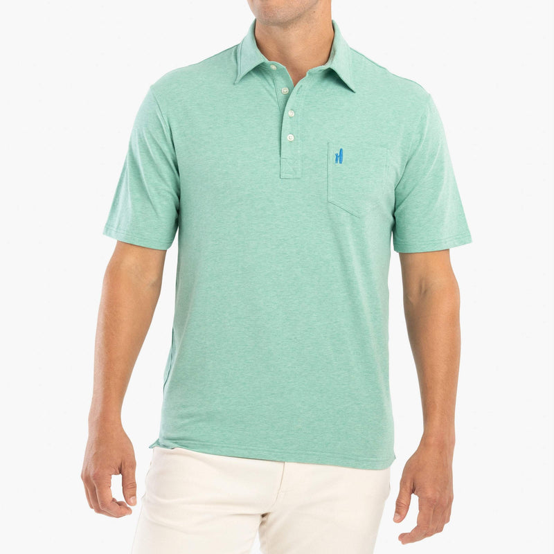 Heathered Original Polo - Kiwi