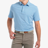 Copy of Barrett Striped PREP-FORMANCE Jersey Polo - Capri