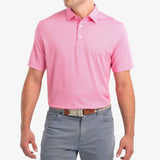 Drake Printed PREP-FORMANCE Jersey Polo - Pink
