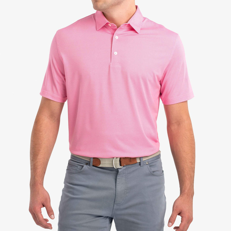 Drake Printed PREP-FORMANCE Jersey Polo - Pink