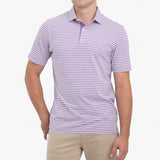 Noah Striped Polo - Purple Haze
