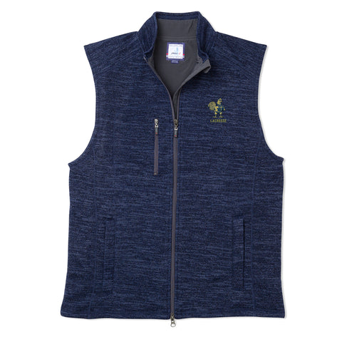 Trinity Lacrosse Tahoe 2-Way Zip Front Fleece Vest - Admiral