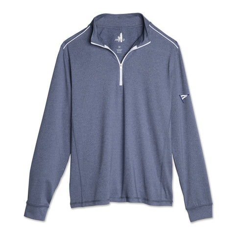Tokeneke - Lammie 1/4 Zip PREP-FORMANCE Pullover - Navy/White