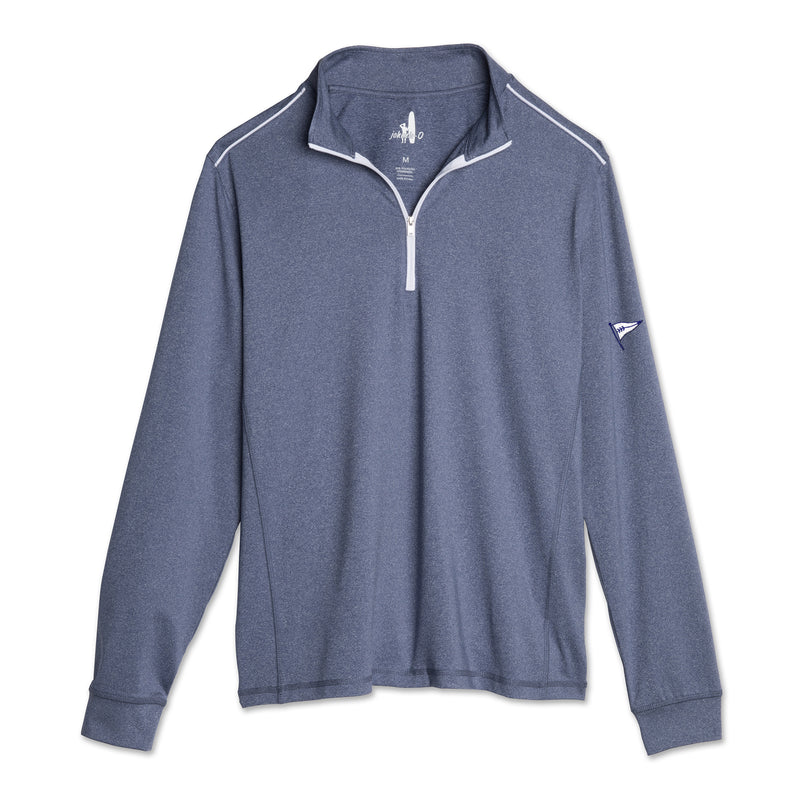 Tokeneke - Lammie 1/4 Zip PREP-FORMANCE Pullover - Navy/White