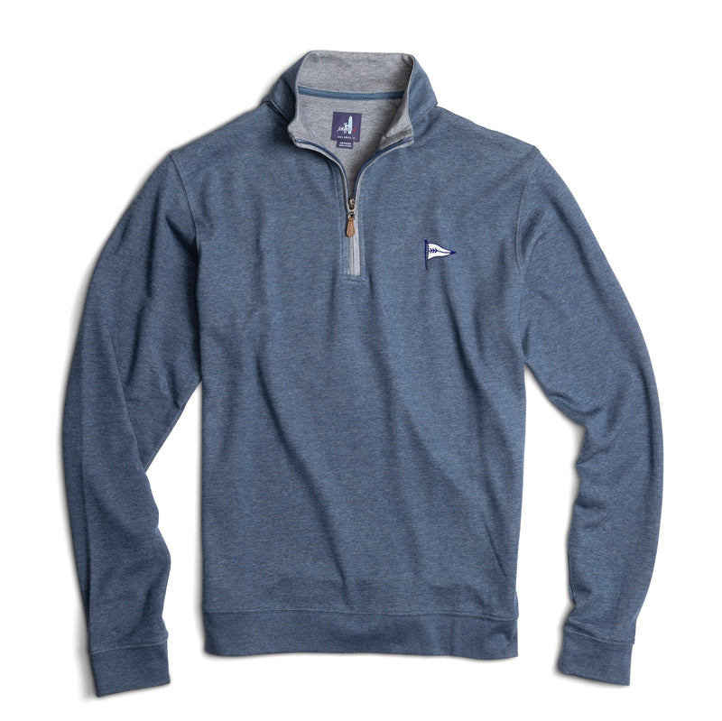 Tokeneke - Sully 1/4 Zip Pullover - Helios Blue
