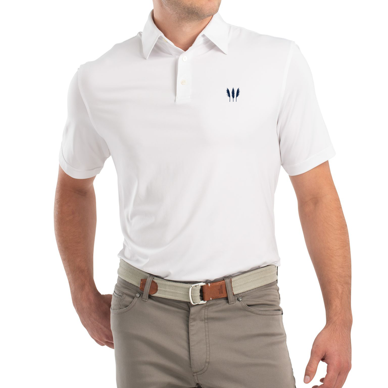 Te Arai -Birdie PREP-FORMANCE Jersey Polo - White